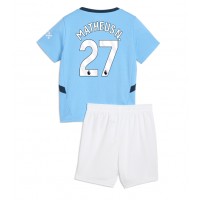 Maglie da calcio Manchester City Matheus Nunes #27 Prima Maglia Bambino 2024-25 Manica Corta (+ Pantaloni corti)